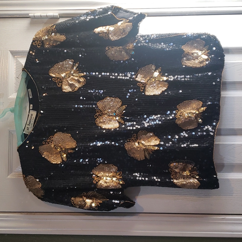 Vintage sequined blouse
